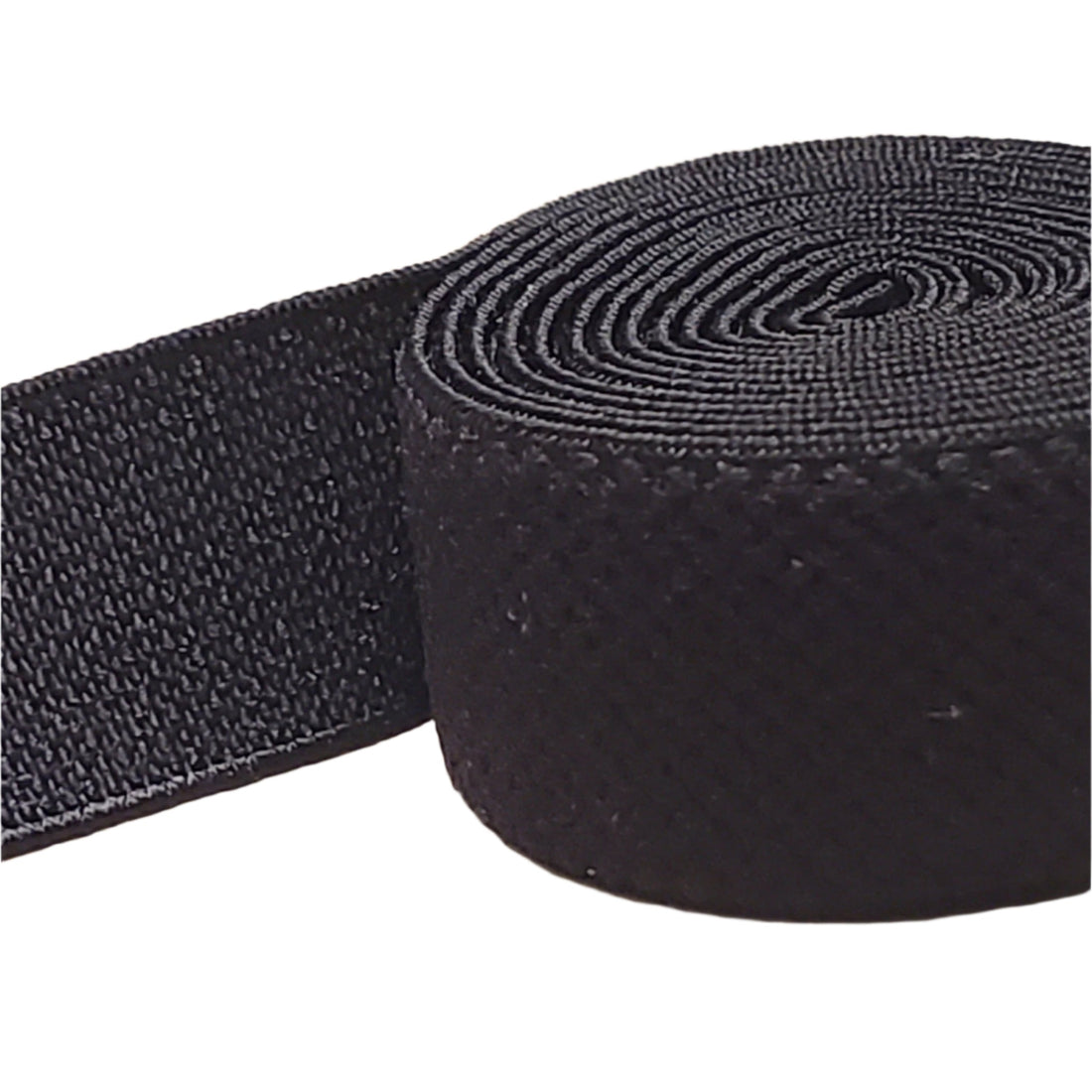 Black plush strap elastic for Bras 1/2" (12mm) - per meter - Allied Trimmings Inc