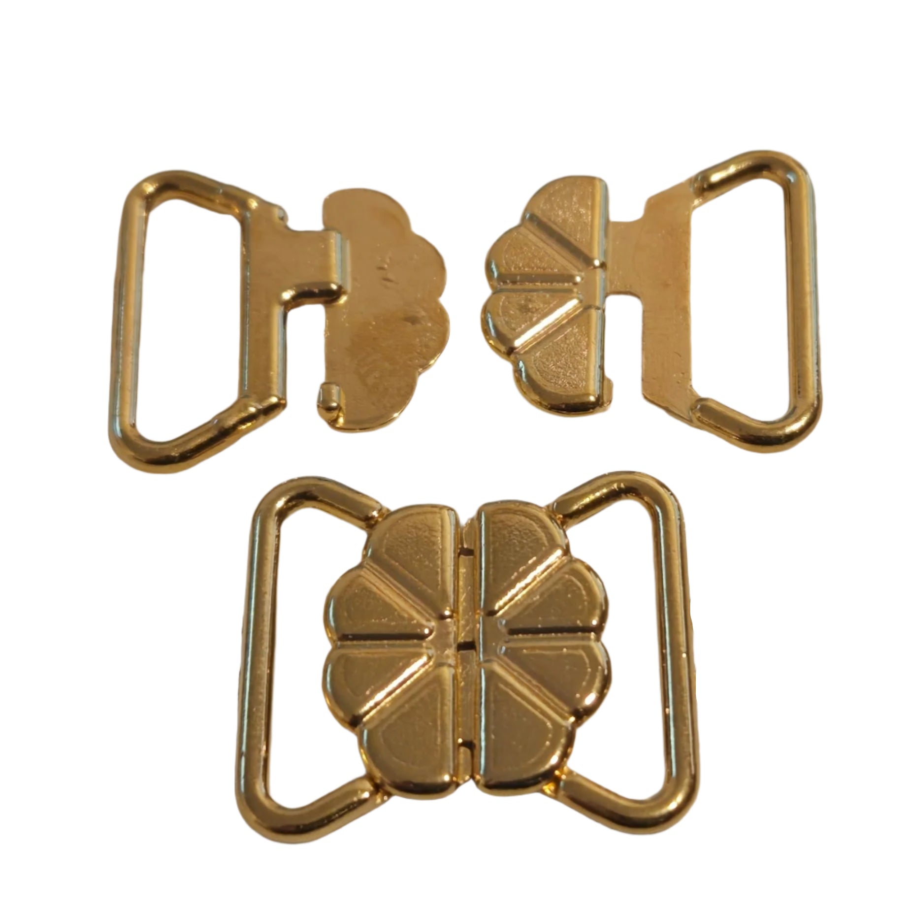 3/4’’ (20mm) Bra Clasp 24k Gold plated - Buckles