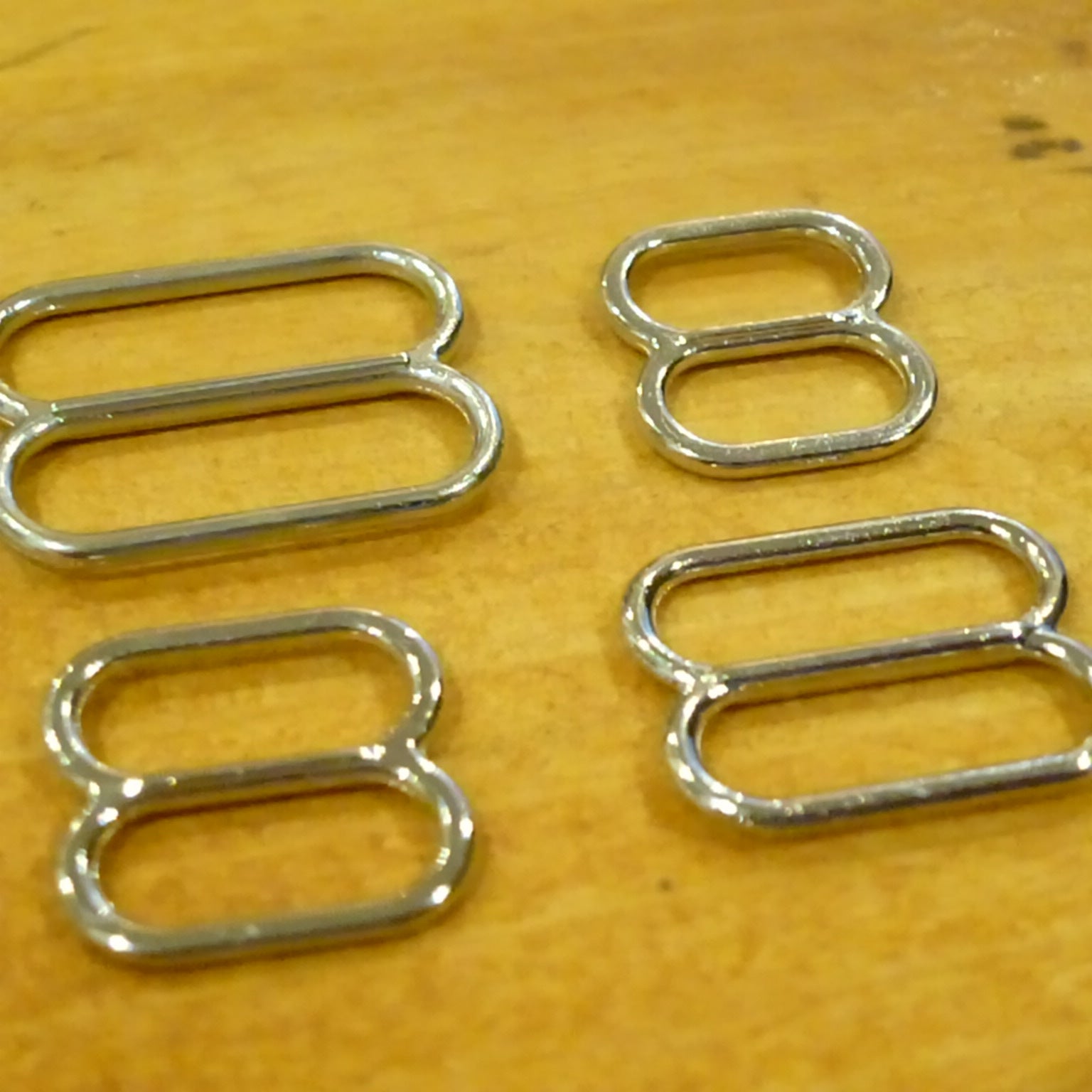 XXL Sliders – 5mm Tall Opening for Double or Extra Thick Straps - Nickel Plated Zamak Double High - 4 sizes (Copy)