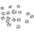 Open Ring Studs 4 prong - Size 7mm - Nickel (100 pcs) - Allied Trimmings Inc