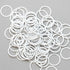 Rings Bra or Swimwear - White Nylon Coated Steel - Dyeable - 13 Sizes - Allied Trimmings Inc