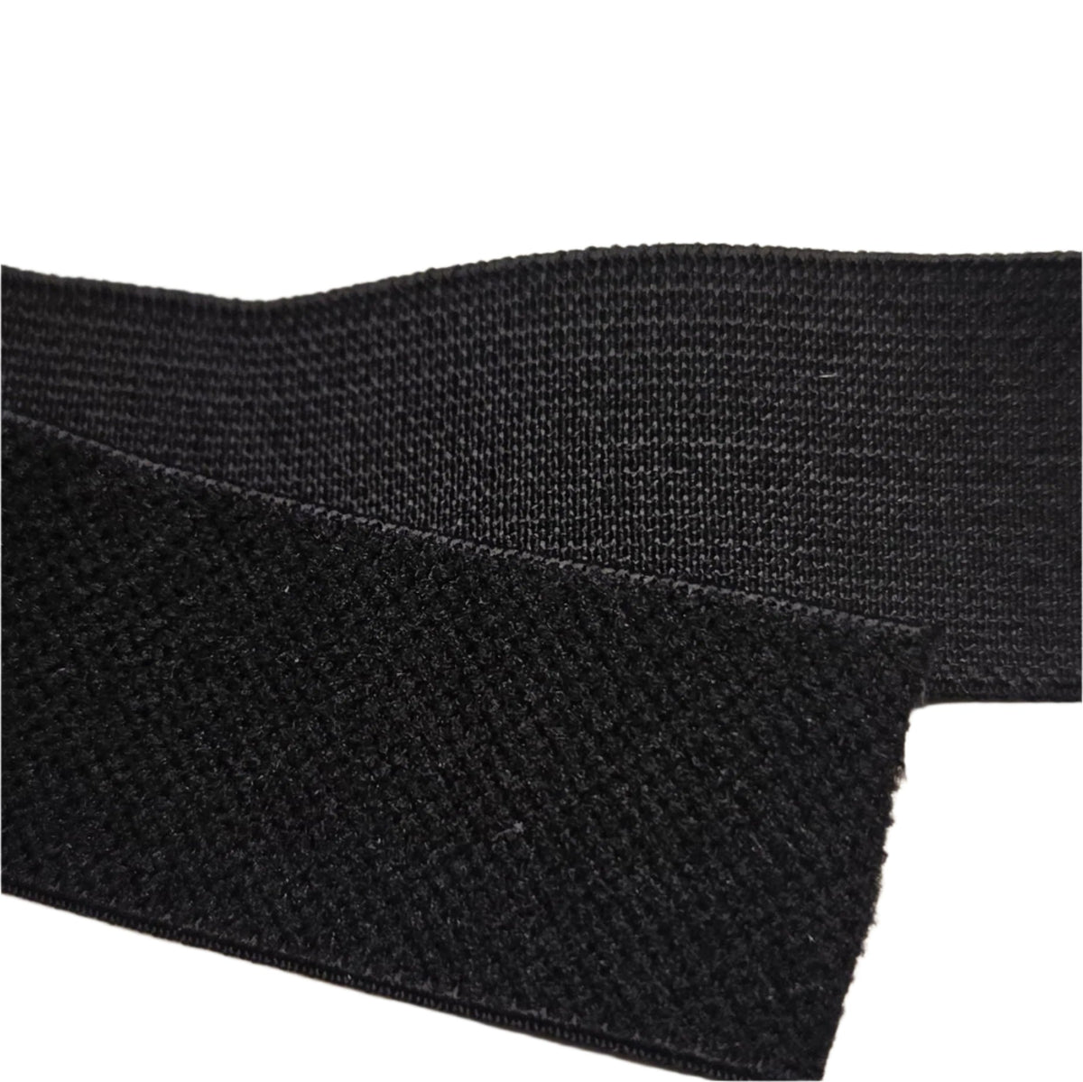 Plush strap elastic 3/4’’ (20mm) Black - per meter - Elastic