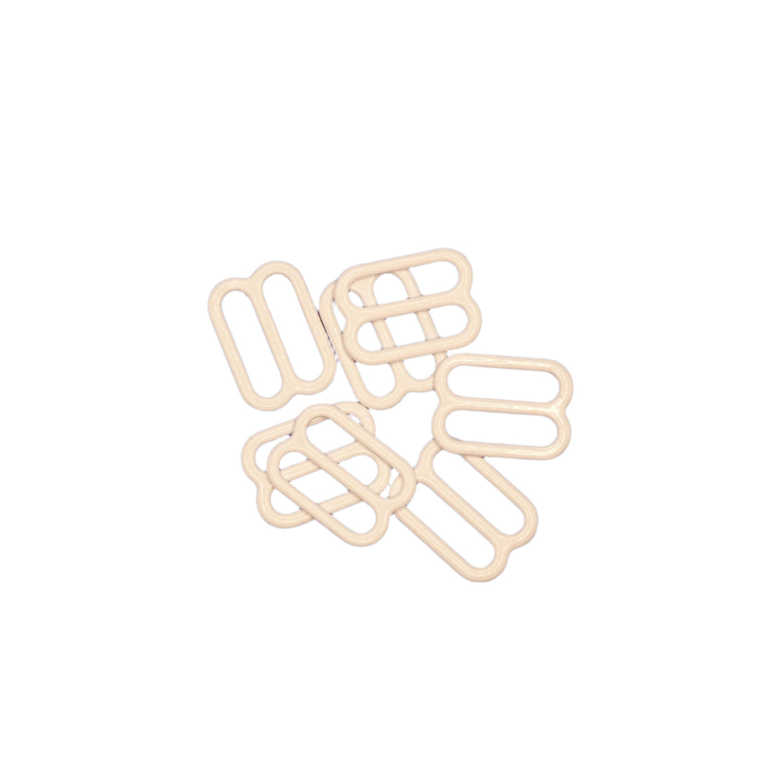 Sliders / Adjusters for Bra or Swimwear- Nylon Coated Steel - White Dyeable - 11 sizes - 100pcs - Allied Trimmings Inc