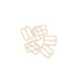 Sliders / Adjusters  for Bra or Swimwear- Nylon Coated Steel - White Dyeable - 11 sizes - 100pcs - Allied Trimmings Inc