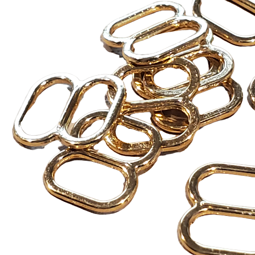 Slider / Adjuster XXL - Gold Plated Zamak - Double High - 4 sizes - Allied Trimmings Inc