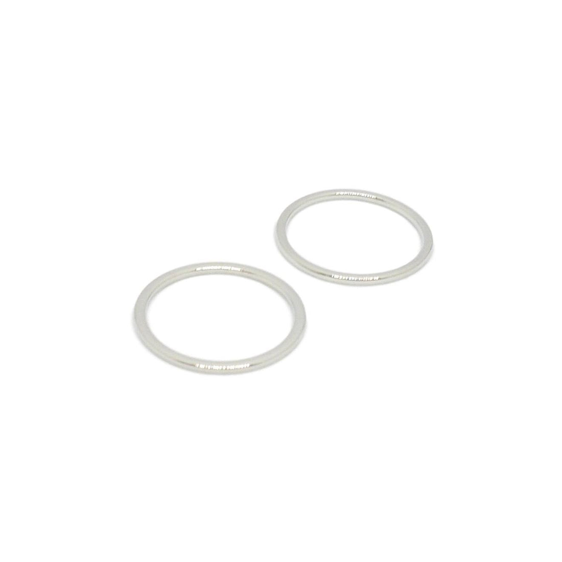 Rings - Bra or Swimwear - Mat Silver Plated Zamak - 7 sizes - Allied Trimmings Inc