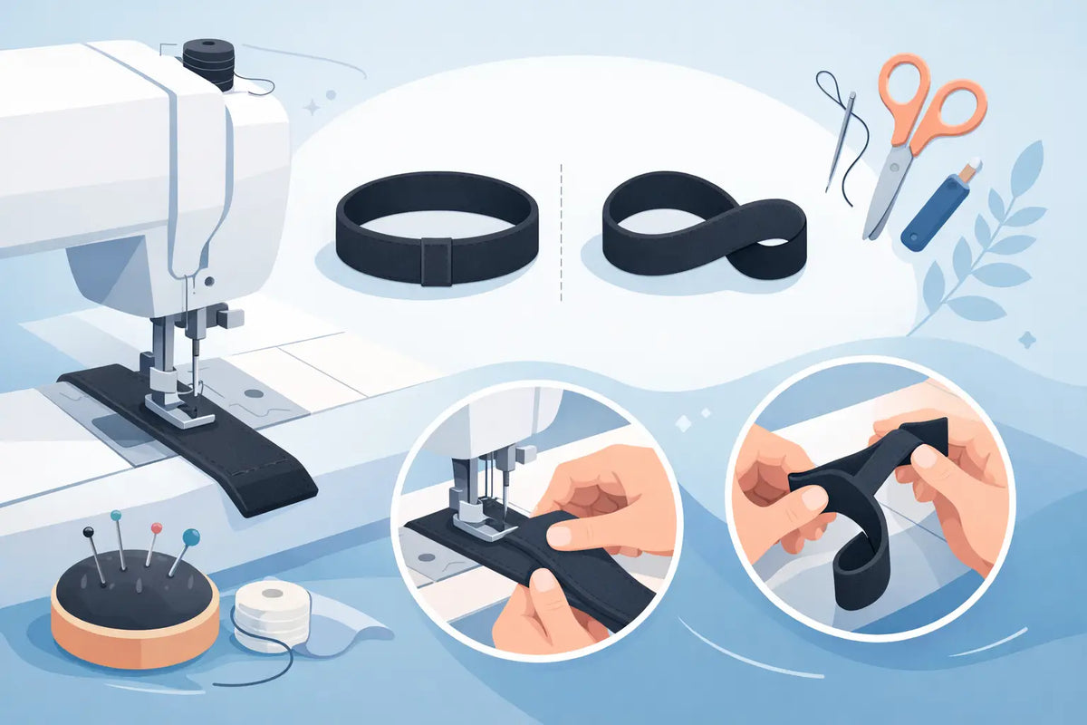 How to Sew Plush Strap Elastic Without Twists