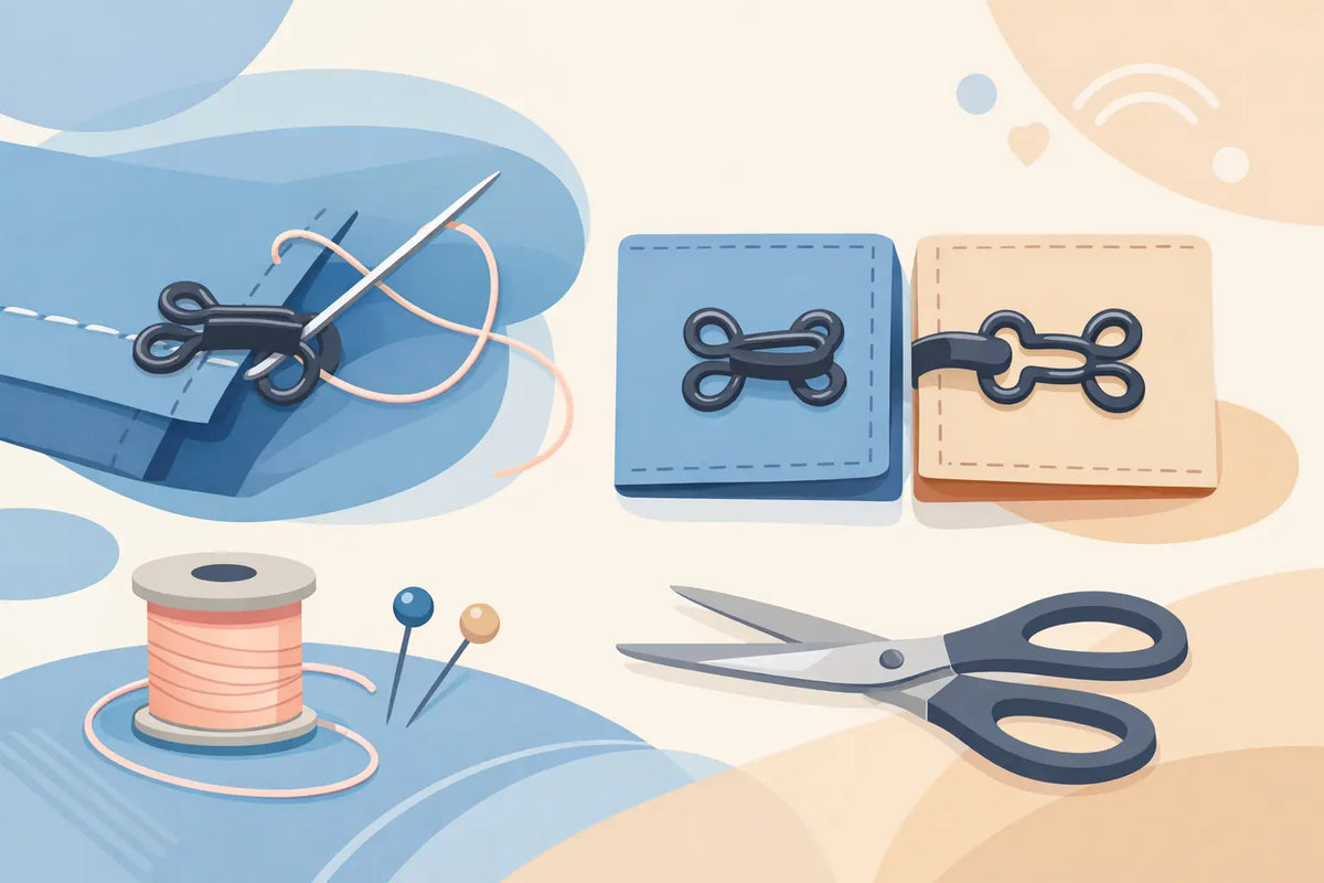 How to Sew Hook and Eye Closures