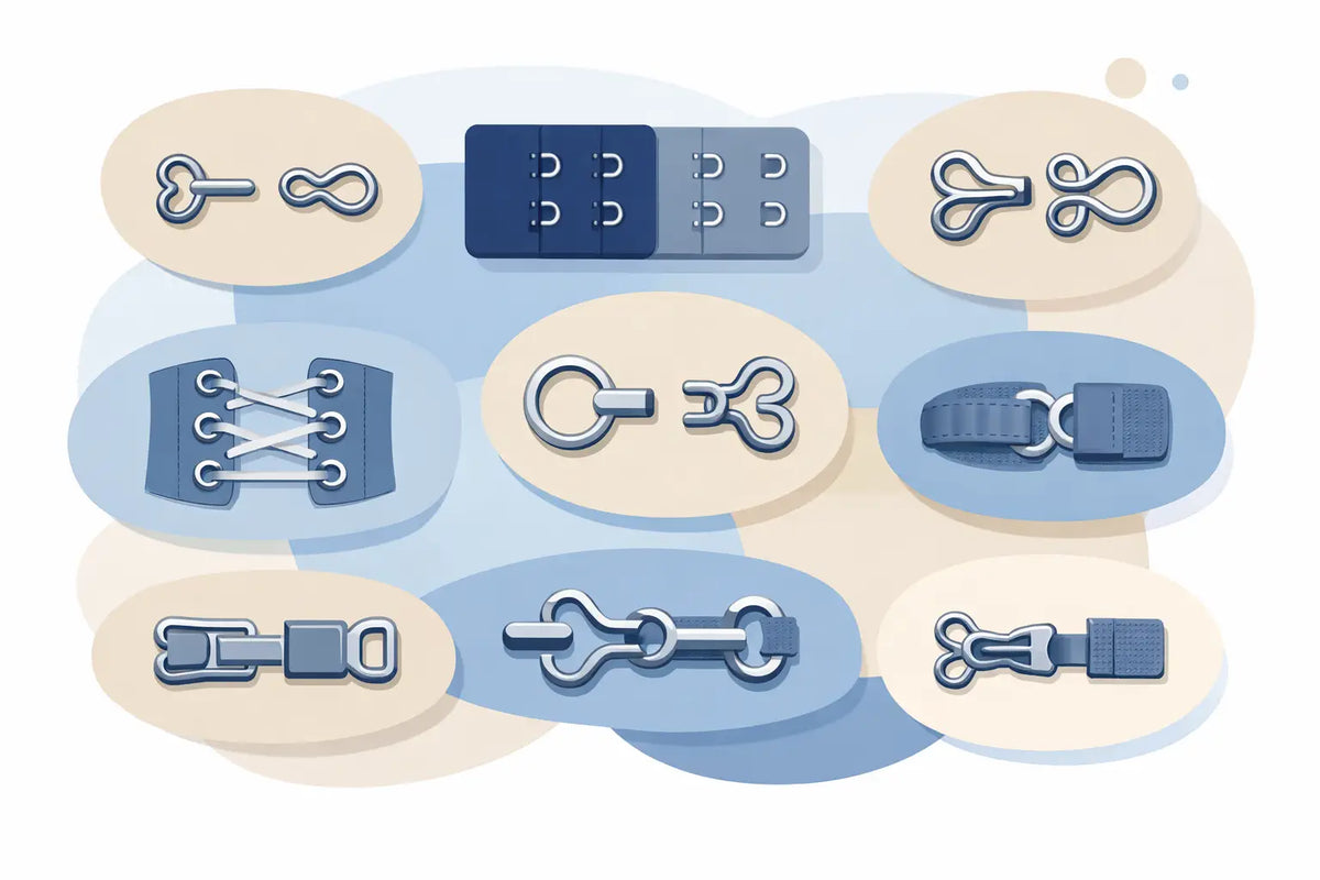 8 Types of Hook and Eye Closures