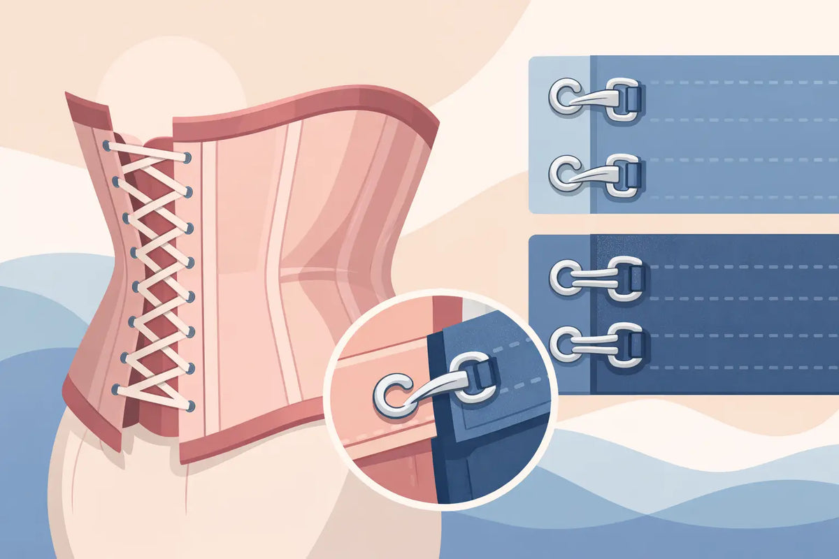 Hook and Eye Closures for Corset Guide