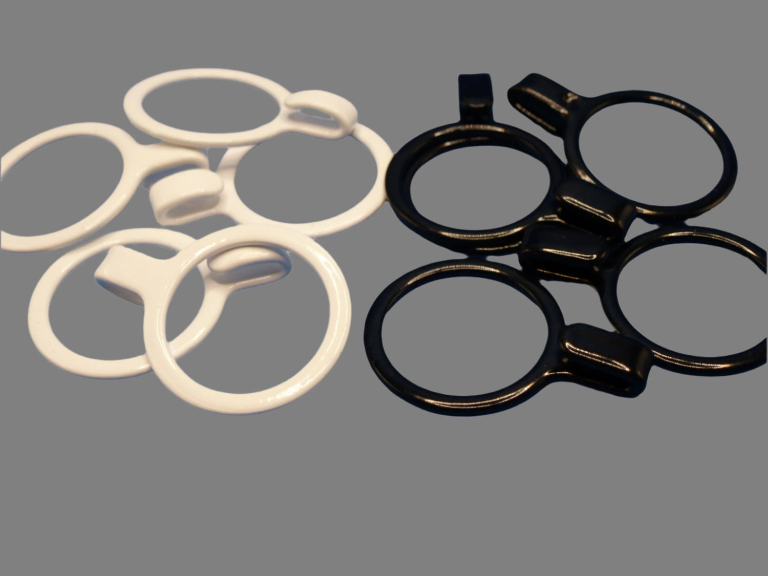 15mm Ring Hooks – Nylon Coated Steel – Black or White – Perfect for Bras &amp; Dresses – Lead &amp; Nickel Free - Ring Hook