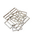 Rectangular Slider / Adjuster - Bra or Swimwear - Mat Silver - 3 sizes - Allied Trimmings Inc