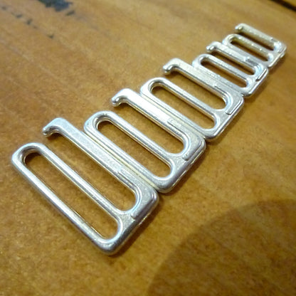 Premium Metal Hooks for Sewing Lingerie &amp; Fashion Design -.925 Silver Plating - 5 Sizes Available (Copy) - Bra Hooks
