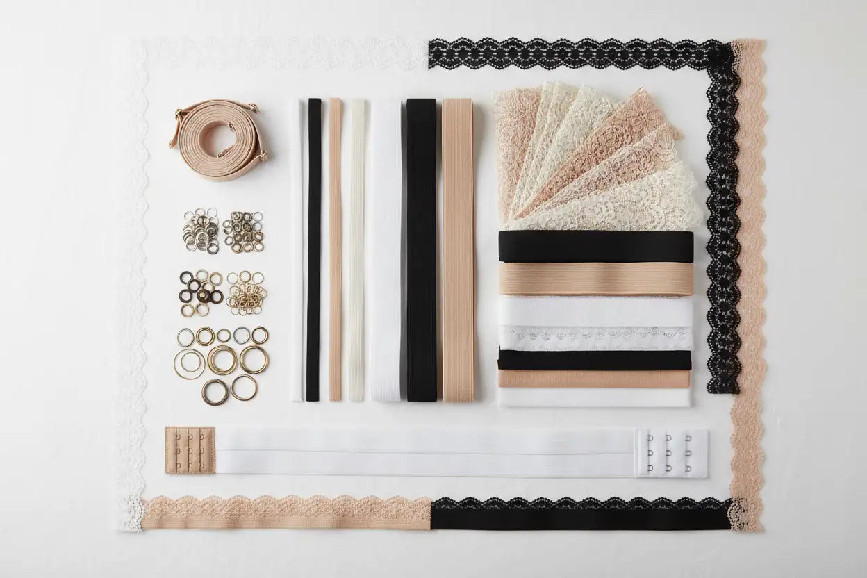 assortment of standard bra trimming