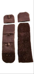 Black fabric hook and eye with 3 rows x 1 high