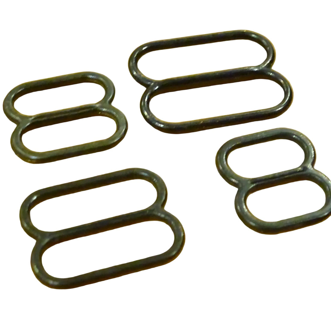 XXL Sliders – 5mm Tall Opening for Double or Extra Thick Straps - Black Oxide Zamak Double High - 4 sizes (Copy) (Copy)