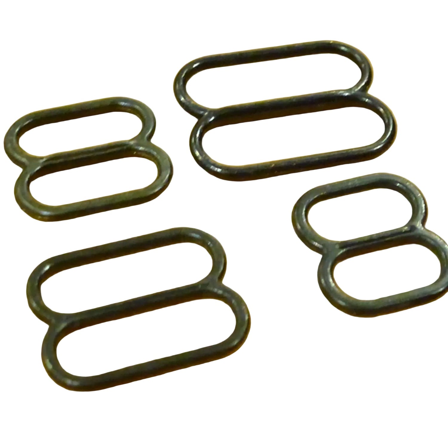 XXL Sliders – 5mm Tall Opening for Double or Extra Thick Straps - Black Oxide Zamak Double High - 4 sizes (Copy) (Copy)