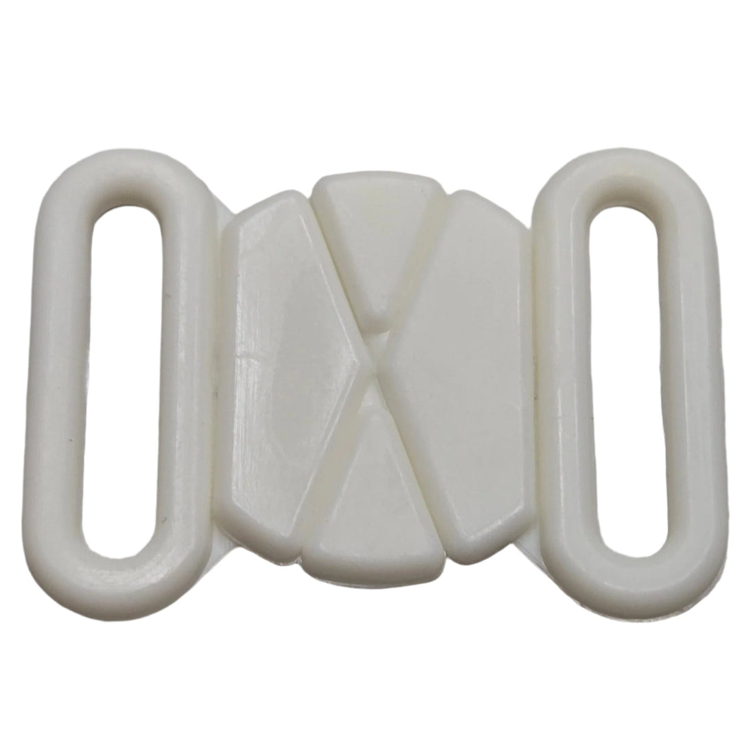 3/4’’ (21mm) Secured Front Bra Clasp - Dyeable White Nylon - Bra Trim Other