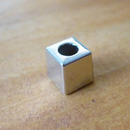 Cord Ends - Square - White Bronze Plated - Square Cord Ends | Perfect for Drawstrings Hoodies Bags &amp; Crafting - 10