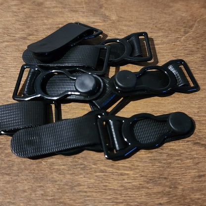 12mm Garter Clip in Black Epoxy Coated Steel (49612) - Allied Trimmings Inc
