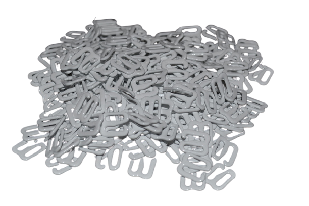 Hooks - White Nylon Coated Steel - 10 sizes - Allied Trimmings Inc