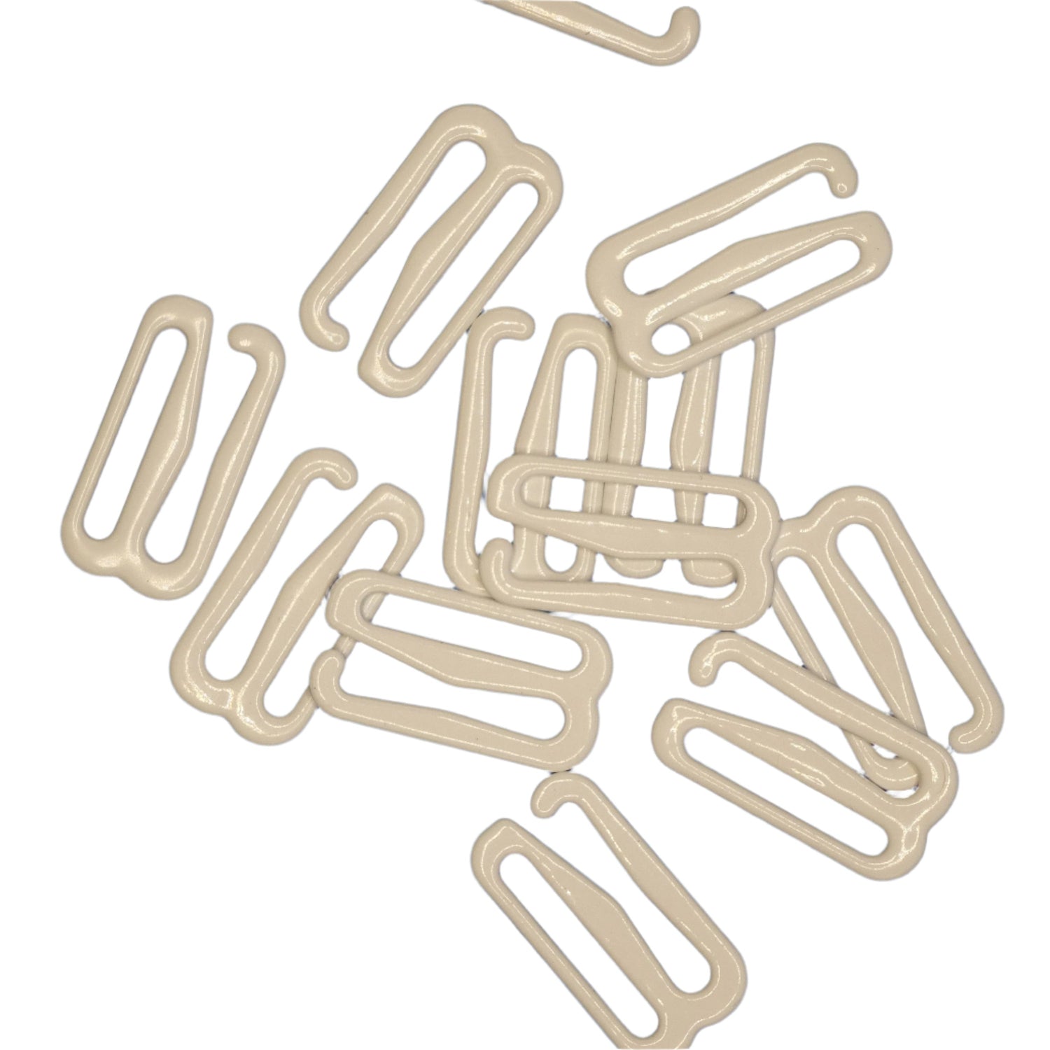 Premium White Nylon Coated Steel Hooks – Lead and nickel free - 10 Sizes – Oeko Tex 100 Certified - Made in France