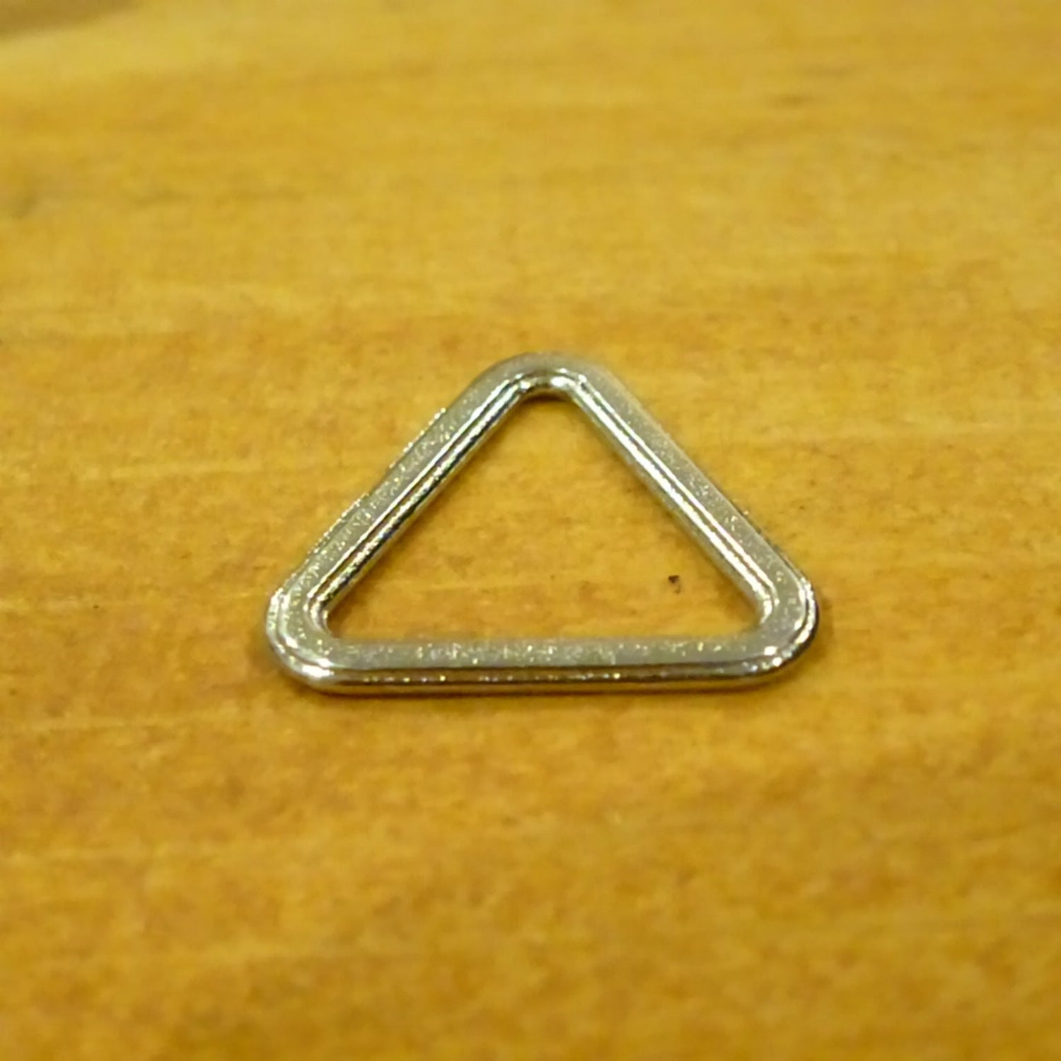 Triangle Ring Nickel Plated Alloy 10mm - Bra Trim Other
