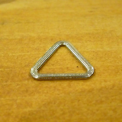 Triangle Ring Nickel Plated Alloy 10mm - Bra Trim Other