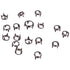 Open Ring Studs 4 prong - Size 7mm - Nickel (100 pcs) - Allied Trimmings Inc