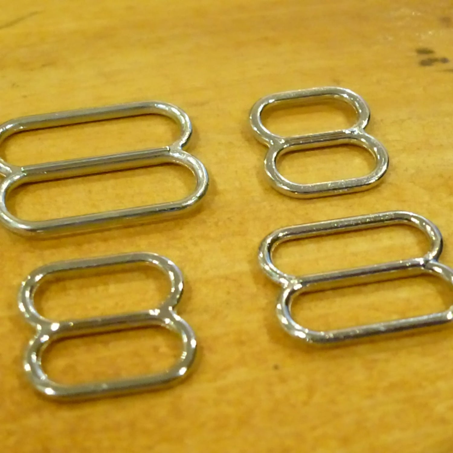 XXL Sliders – 5mm Tall Opening for Double or Extra Thick Straps - Nickel Plated Zamak Double High - 4 sizes (Copy)