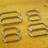 XXL Sliders – 5mm Tall Opening for Double or Extra Thick Straps - Nickel Plated Zamak Double High - 4 sizes (Copy)