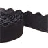 Black Picot (scalloped) strap elastic for Bras 3/8" (10mm) - per meter - Allied Trimmings Inc
