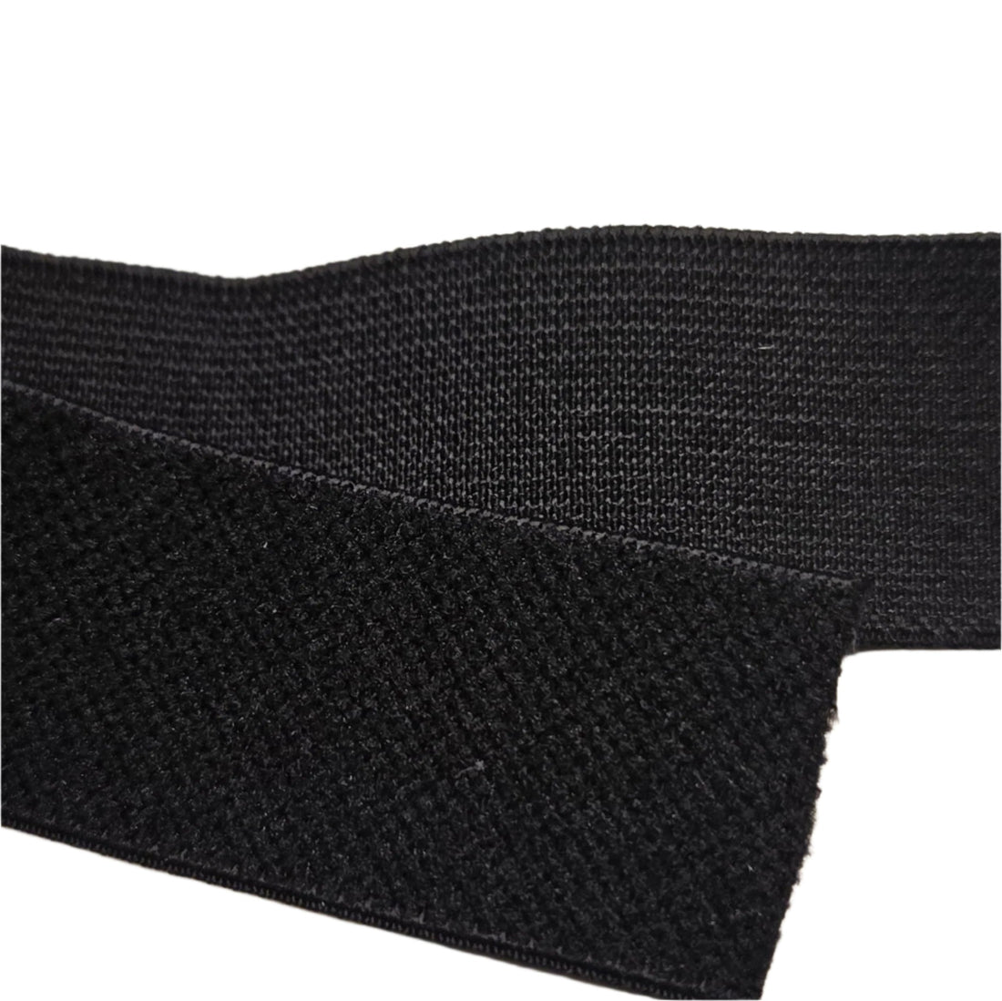 Plush strap elastic 3/4’’ (20mm) Black - per meter - Elastic
