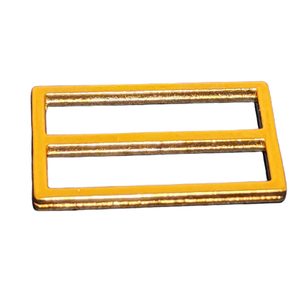 Rectangular Slider / Adjuster - Bra or Swimwear - 22k Gold Plated  Zamak - 3 sizes - Allied Trimmings Inc