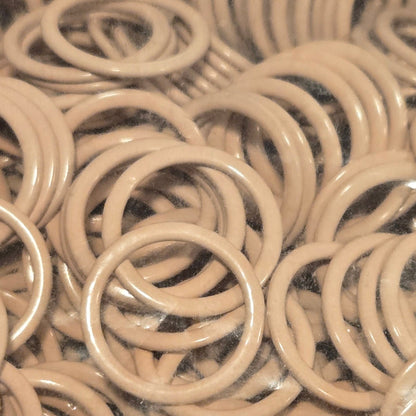 Rings - Beige Nylon Coated Steel – 12mm (1/2’’) – TPX 14-1212 Frappe - Bra Sliders