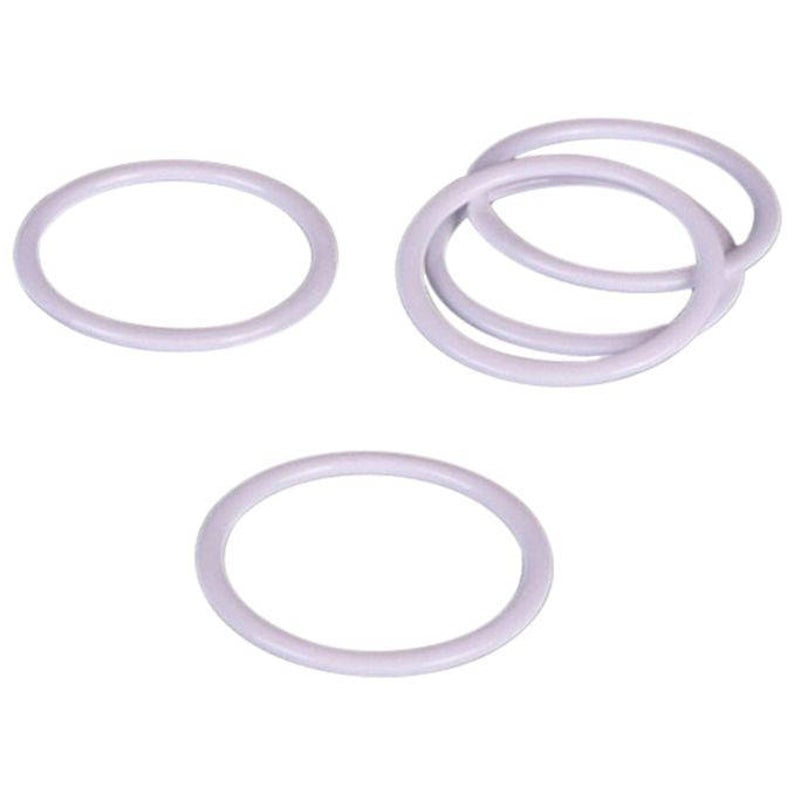 Rings Bra or Swimwear - White Nylon Coated Steel - Dyeable - 13 Sizes - Allied Trimmings Inc