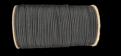 Bungee Cord (Shock Cord) Black - per roll - 3 Sizes - Elastic