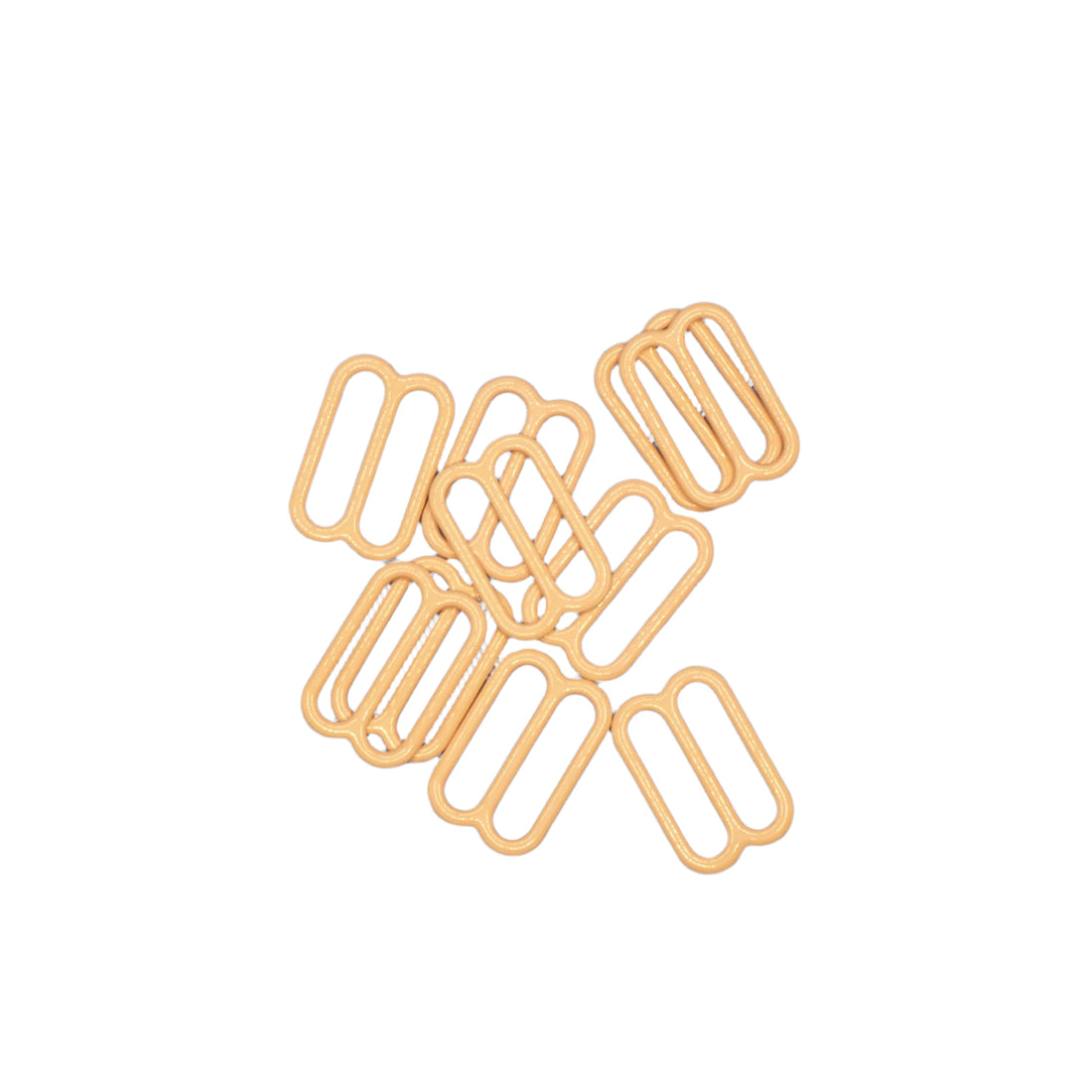 Beige Nylon Coated Steel Sliders – 12mm (1/2’’) Lead &amp; Nickel Free – Pantone 14-1212 - Oeko Tex 100 Certified – Made