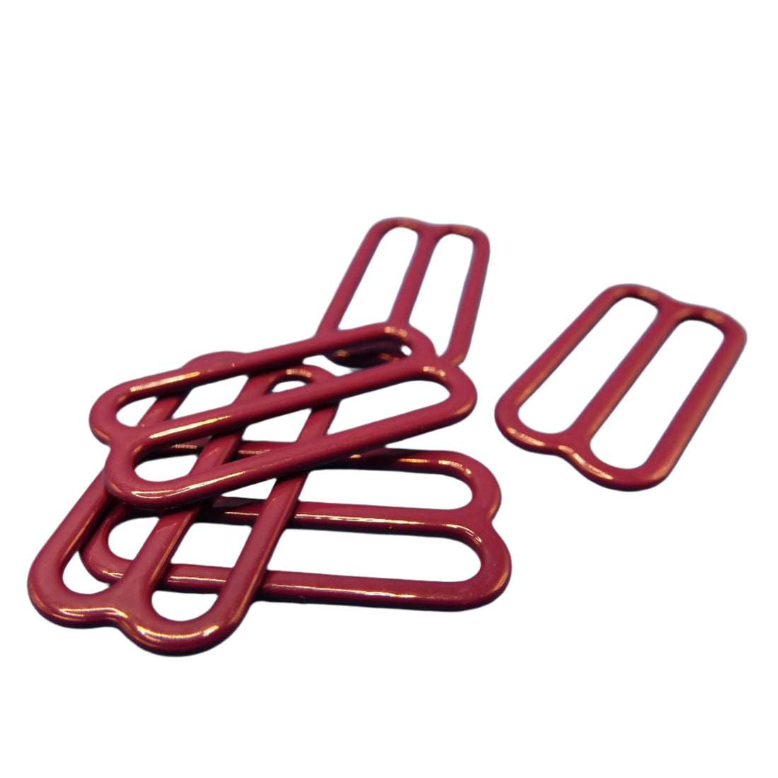 Purple Nylon Coated Steel Sliders – 18mm (11/16’’) Lead &amp; Nickel Free – Pantone 19-2410 Amaranth - Oeko Tex 100