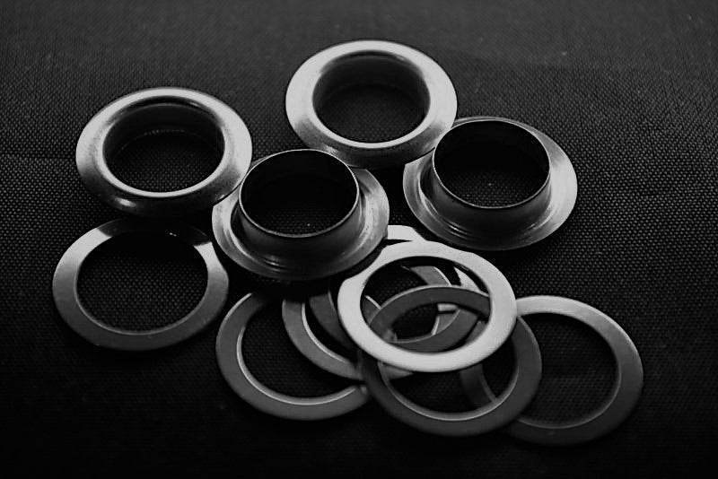 Stainless Steel Grommet and Washer - Size 3 - 1/2" Hole - 100pcs - Allied Trimmings Inc