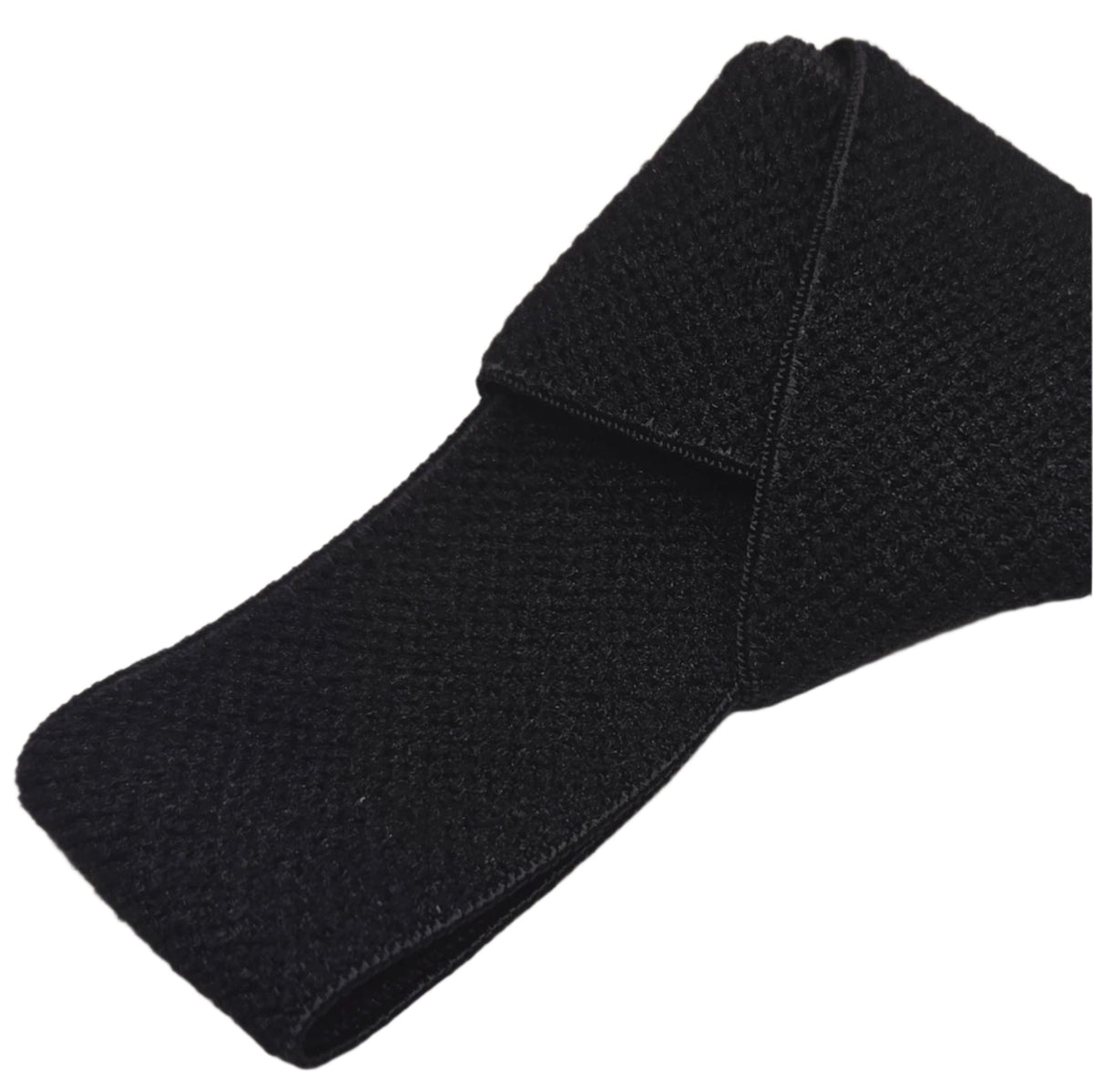 Plush strap elastic 3/4’’ (20mm) Black - per meter - Elastic