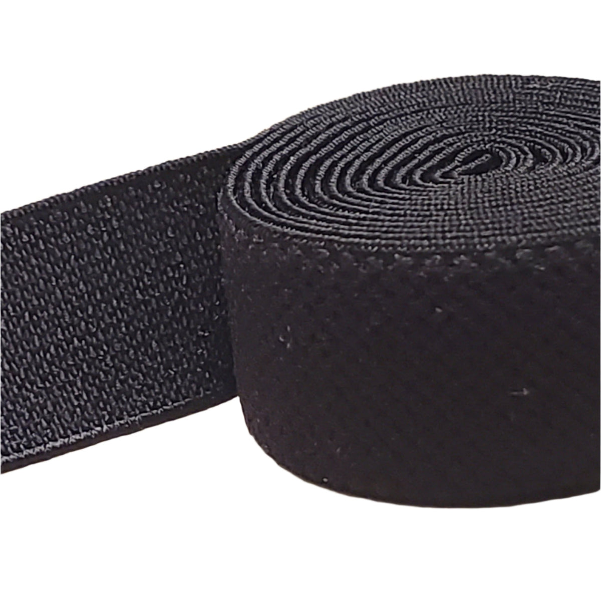 Black plush strap elastic for Bras 1/2" (12mm) -  per meter - Allied Trimmings Inc