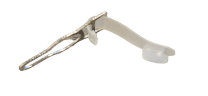 12mm Garter Clip in White Bronze Plated &amp; Nickel Free - Bra Trim Other