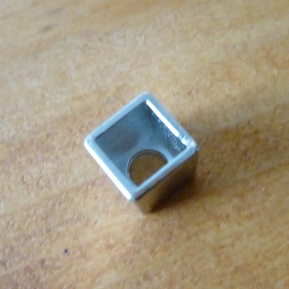 Cord Ends - Square - White Bronze Plated - Square Cord Ends | Perfect for Drawstrings Hoodies Bags &amp; Crafting - Cord End