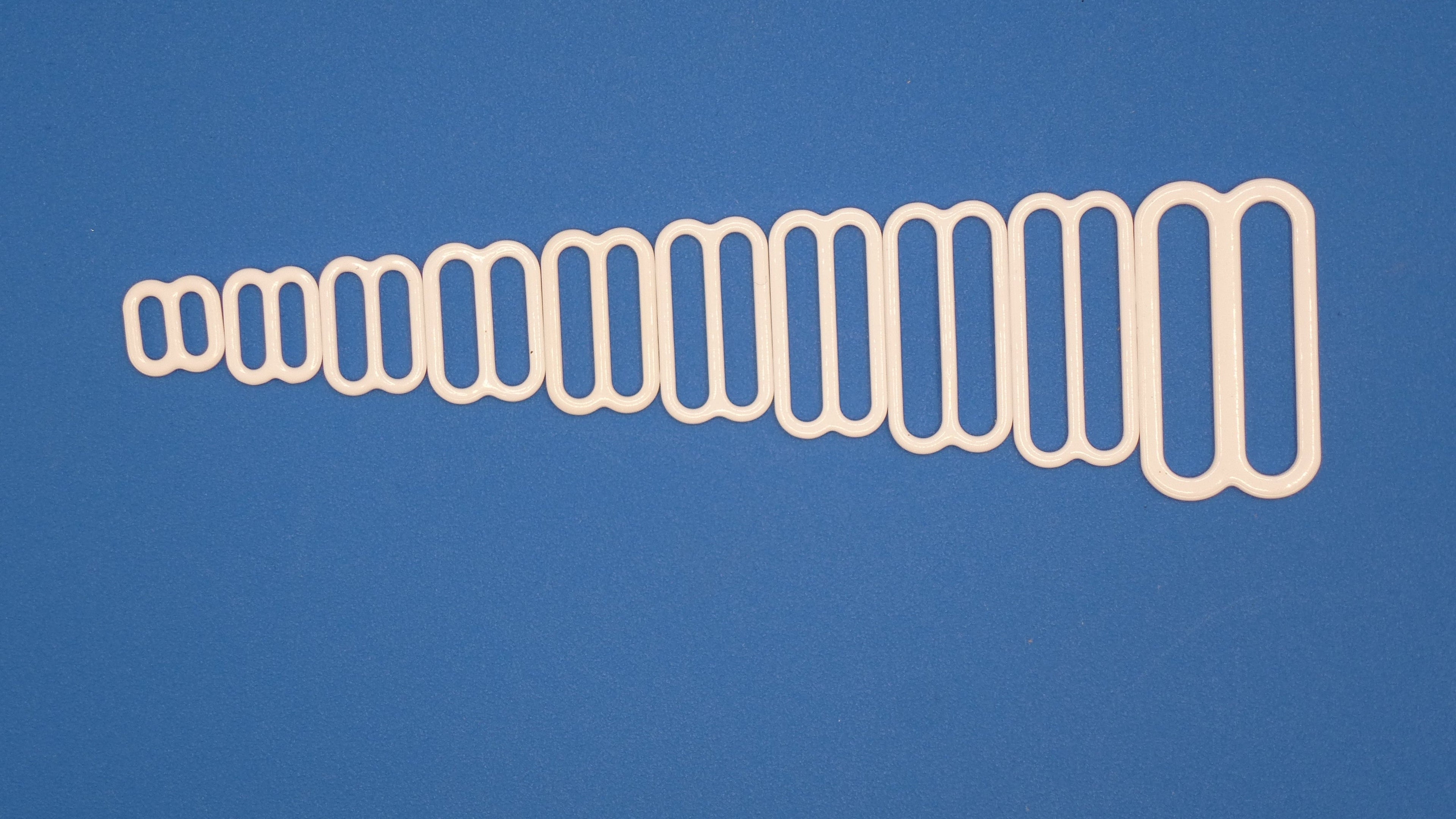 White Nylon Coated Steel Sliders – Lead &amp; Nickel Free – Oeko Tex 100 Certified – For Clothing Crafts &amp; More – Made