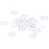 Pure White Plastic Sliders - 2 sizes - 100pcs - Allied Trimmings Inc