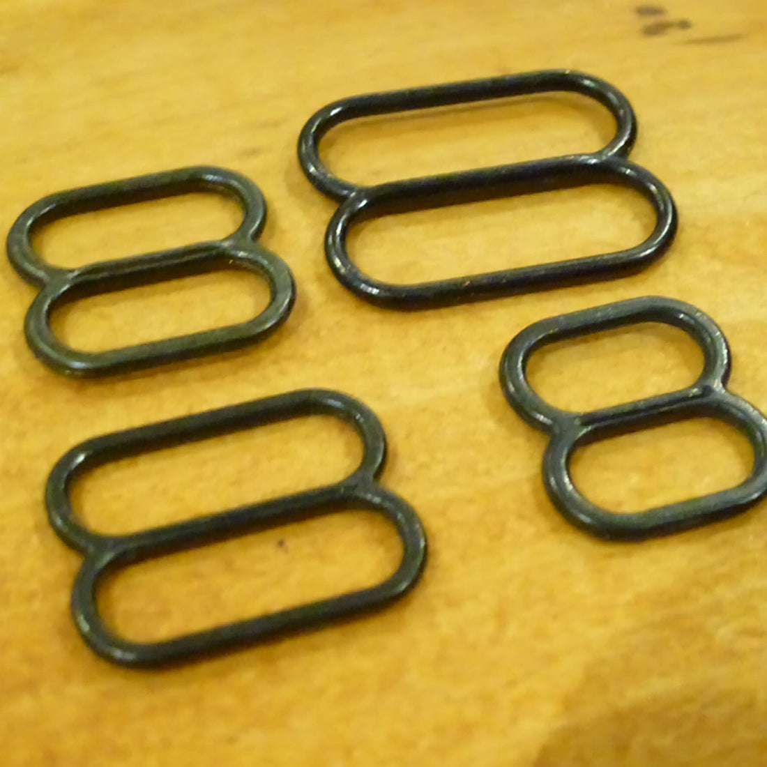 XXL Sliders – 5mm Tall Opening for Double or Extra Thick Straps - Black Oxide Zamak Double High - 4 sizes (Copy) (Copy)