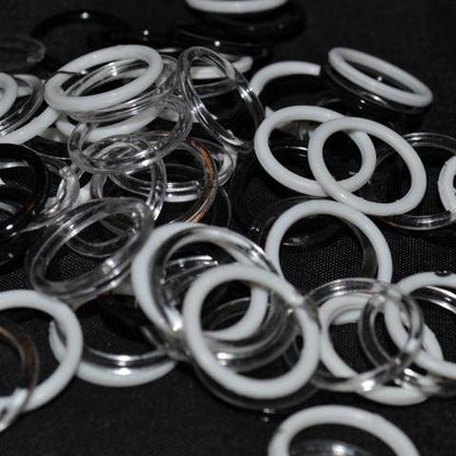 Clear Plastic Bra Rings - 9 Sizes - 100pcs - Allied Trimmings Inc