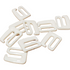 Dyeable White Plastic Bra Hooks - 5 Sizes - 100pcs - Allied Trimmings Inc
