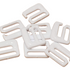 White Plastic Hooks for Bra or Swimwear - 2 Sizes - 100pcs - Allied Trimmings Inc